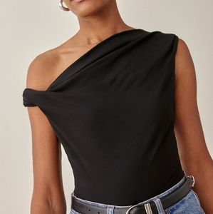 Reformation Cello knit top black XS